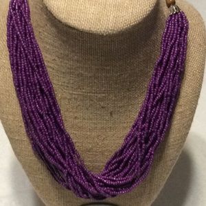Taramanda Purple Multi-Strand Necklace